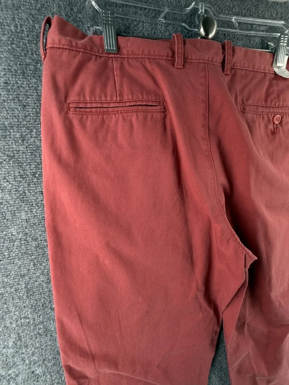 NWT J. Crew Factory Chino Pants 36x30 Red Classic Fit Slim Leg All Cotton Men